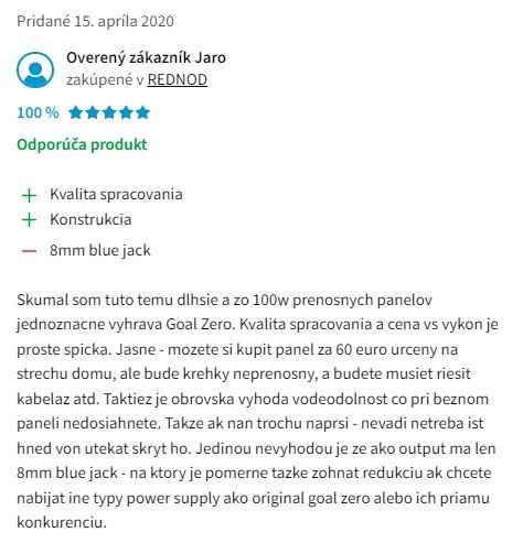 Recenzie a skúsenosti so solárnym panelom Goal Zero Boulder 100