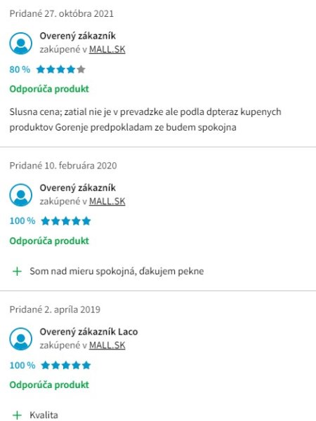 Recenzie a skúsenosti so sporákom Gorenje EC5111WG