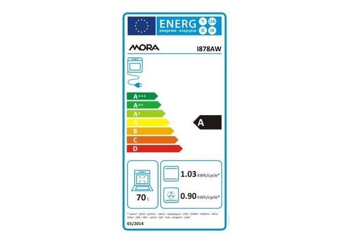 Mora I 878 AW energetický štítok