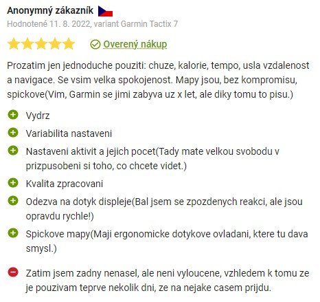 Recenzie a skúsenosti so športtesterom Garmin Tactix 7