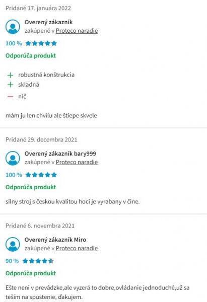 Recenzie a skúsenosti so štiepačkou na drevo Proteco 51.06-SV 4000