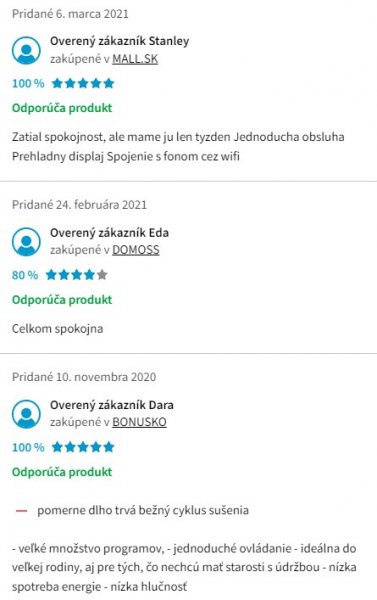 Recenzie a skúsenosti so sušičkou bielizne LG RC80EU2AV4D