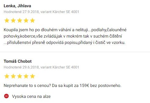 Recenzie a skúsenosti s tepovačom Kärcher SE 4001 Alza