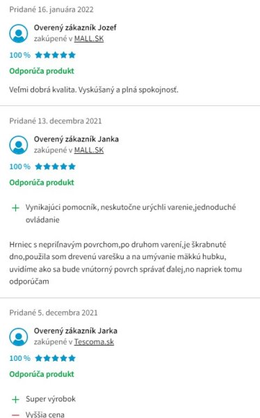 Recenzie a skúsenosti s tlakovým hrncom Tescoma Ultima 6 l