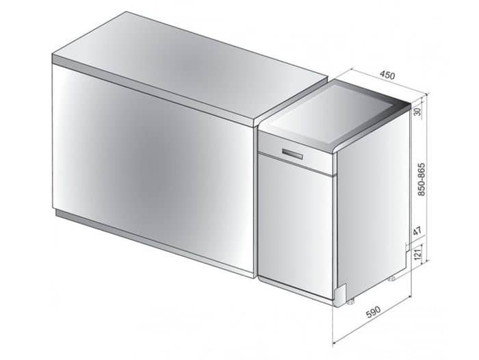 Whirlpool WSFO 3O34 PF X rozmery