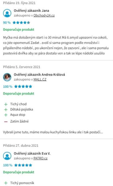 Recenzie a skúsenosti s umývačkou riadu Whirlpool WSFO 3O34 PF X