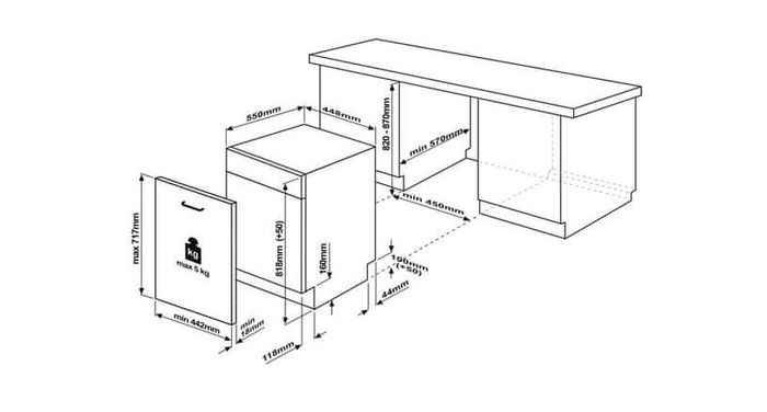 Beko DIS26021 rozmery