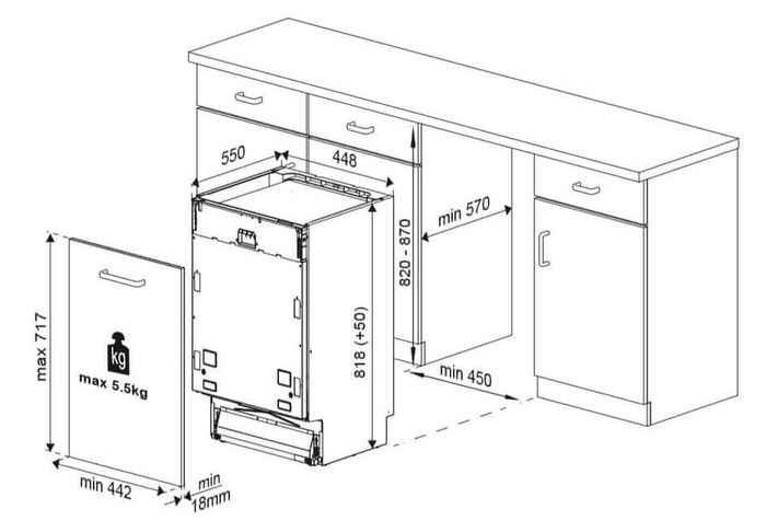 Beko DIS28120 rozmery