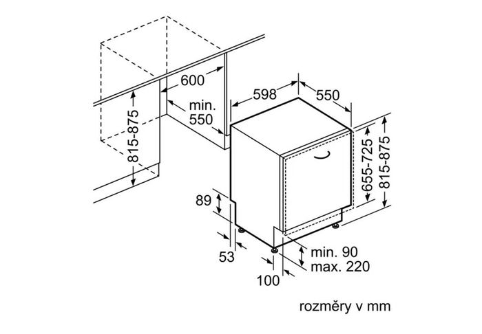 Bosch SMV46KX01E rozměry