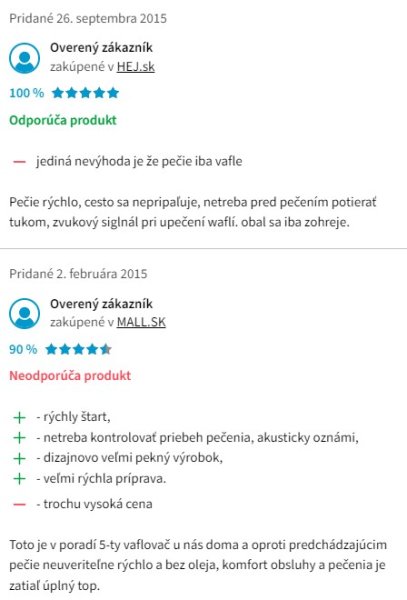 Recenzie a skúsenosti s vaflovačom Graef WA 80