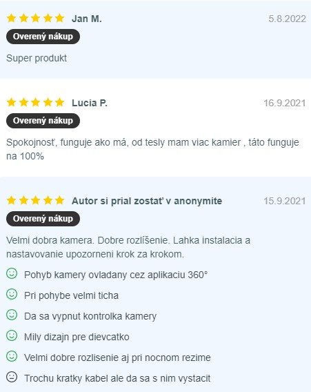 Recenzie a skúsenosti s videopestúnkou Tesla Smart Camera 360
