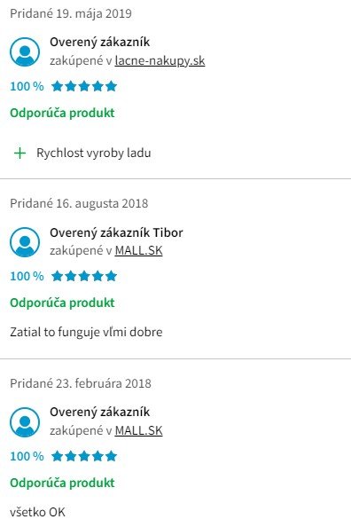 Recenzie a skúsenosti s výrobníkom ľadu Guzzanti GZ 122