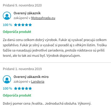 Recenzie a skúsenosti s benzínovým vysávačom lístia Hecht 9254