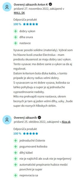 Recenzie a skúsenosti s bezvreckovým vysávačom Electrolux EL61C3DB