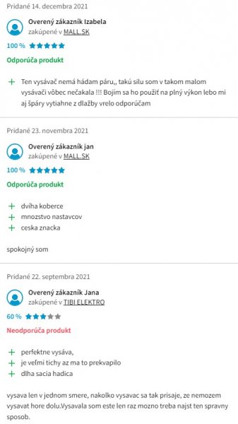 Recenzie a skúsenosti s vysávačom ETA 3519 Avanto