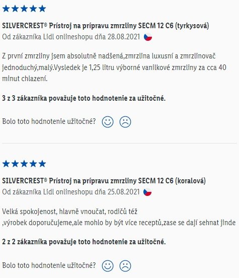 Recenzie a skúsenosti so zmrzlinovačom Silvercrest SECM 12 C6