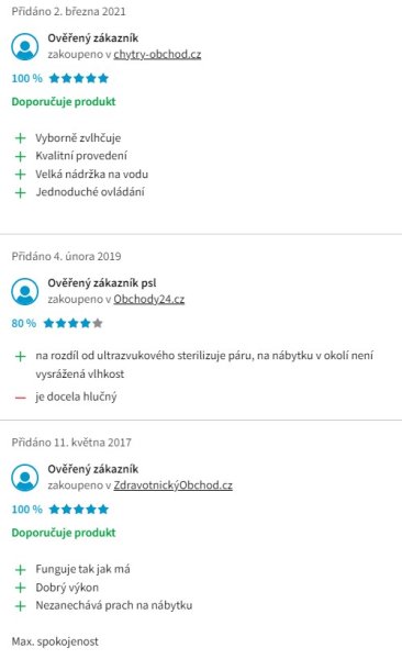 Recenzie a skúsenosti so zvlhčovačom vzduchu Boneco S450