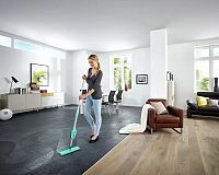 Plochý mop so žmýkacím mechanizmom Leifheit Piccolo Micro Duo recenzia