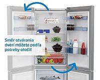 Beko CSA270K30XPN zmena otvárania dverí