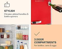 Kombinovaná chladnička Klarstein Audrey Retro