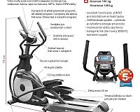 Eliptický trenažér Master EC100