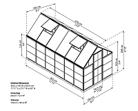 Palram Multiline 6 x 12 rozmery