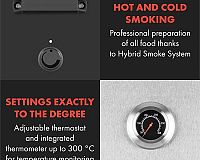 Klarstein Flintstone Steel teploty