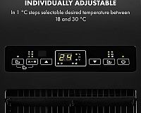 Klarstein Metrobreeze Rom rozsah teplôt