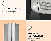 Ostrovčekový digestor Klarstein Barett