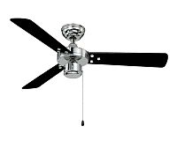 Čierny stropný ventilátor AireRyder FN44444 Cyrus