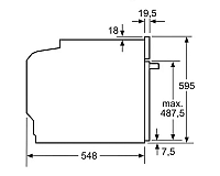 Bosch HBG6750S1 rozmery